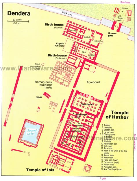 dendera temple map